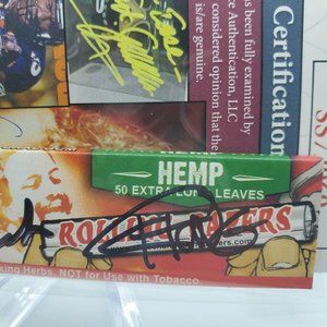 Cheech and Chong autographed papers with PSA